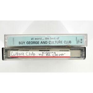 Culture Club lot of 2 cassettes Kissing to be Clever 82 At Worst The Best of 93